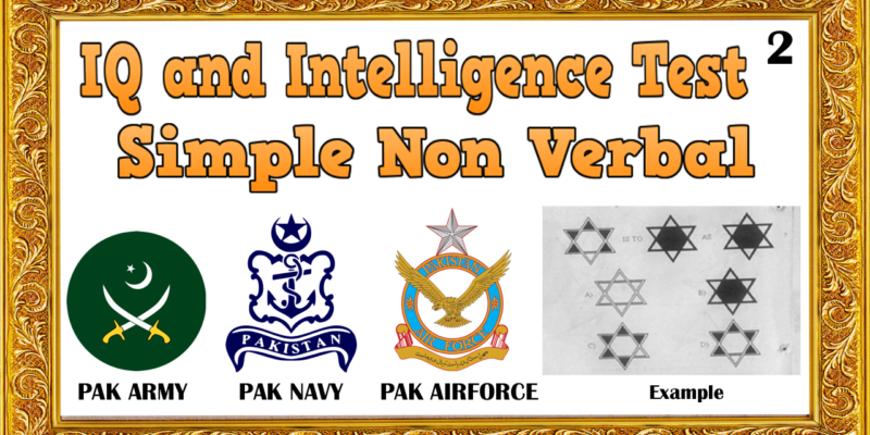 Non Verbal IQ And Intelligence Test For PAF